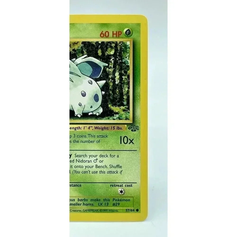 Nidoran‎ 57/64 Jungle Set Pokemon Card TCG Non Holo WOTC Vintage 1999 NM